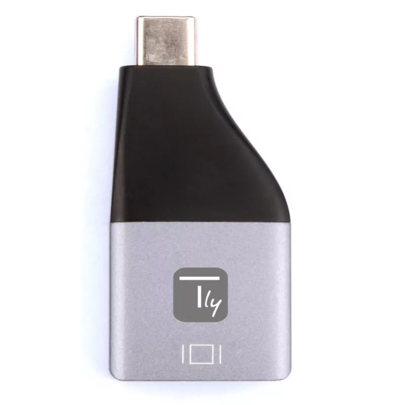 Adaptador gráfico USB Techly IADAP USBC-DP4K 3840 x 2160 píxeis preto, prateado