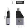 Adaptador gráfico USB Techly IADAP USBC-HDMI4K 4096 x 2160 píxeis preto, prateado