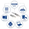 Cabo de rede U/UTP CAT6 ACT cinzento 2 metros com fichas RJ45