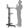 Techly ICA-TB TPM-1BK Carrinho universal para portátil/projetor, 103-125 cm, preto