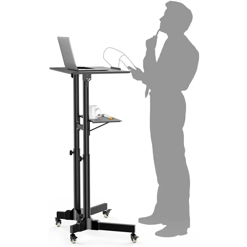 Techly ICA-TB TPM-1BK Carrinho universal para portátil/projetor, 103-125 cm, preto