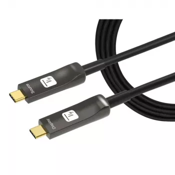Cabo USB Techly ICOC-U3C-HY-010 10 m USB-C preto