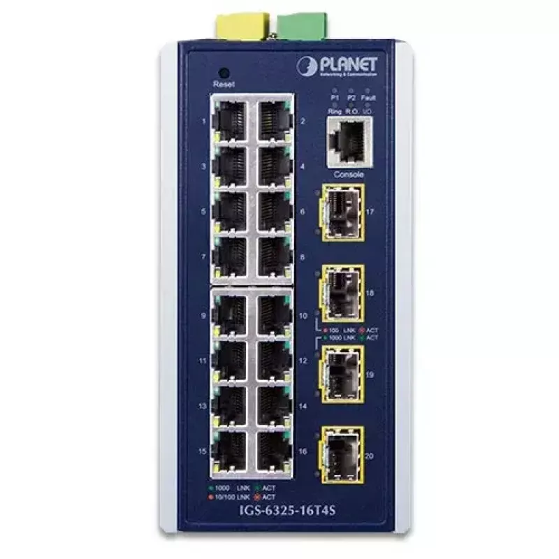 Switch Ethernet Gigabit L3 gerido PLANET IGS-6325-16T4S 16 portas