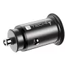 Carregador de automóvel mini Techly USB-A e USB-C Quick Charge 3.0 38W em metal preto