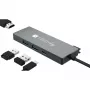 Hub USB-C 4 em 1 Techly IUSB32C-HUB4HPD, estação de acoplamento USB 3.2 Type-C, 2x USB-A, 1x USB-C, HDMI