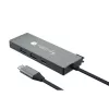Hub USB-C 4 em 1 Techly IUSB32C-HUB4HPD, estação de acoplamento USB 3.2 Type-C, 2x USB-A, 1x USB-C, HDMI