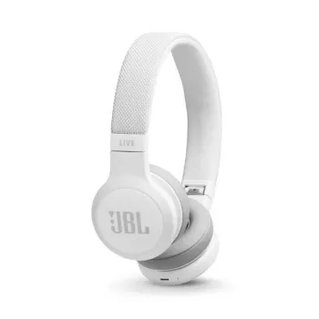 JBL Live 400BT Auscultadores sem fios de arco chamadas/música Bluetooth branco