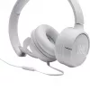 JBL Tune 500 JBLT500WHT auscultadores supra-auriculares, com fio, microfone, cabo plano antiemaranhamento, brancos