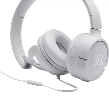 JBL Tune 500 BRANCO, com fios, 20 - 20000 Hz, música, 148 g, auscultadores, branco