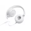 JBL Tune 500 JBLT500WHT auscultadores supra-auriculares, com fio, microfone, cabo plano antiemaranhamento, brancos