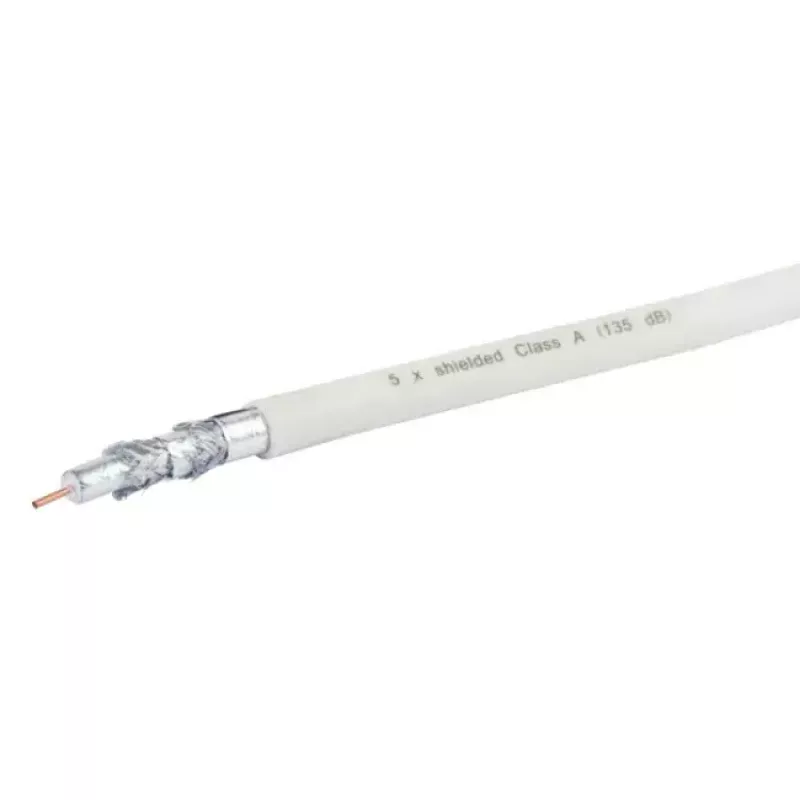 Cabo coaxial Schwaiger KOX13525 052 75 Ω 25 m branco