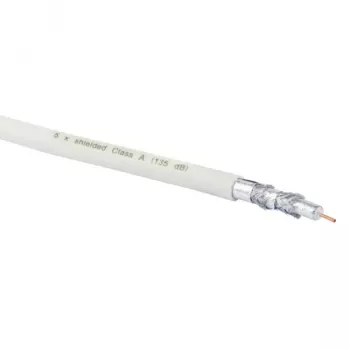 Cabo coaxial Schwaiger KOX13525 052 75 Ω 25 m branco