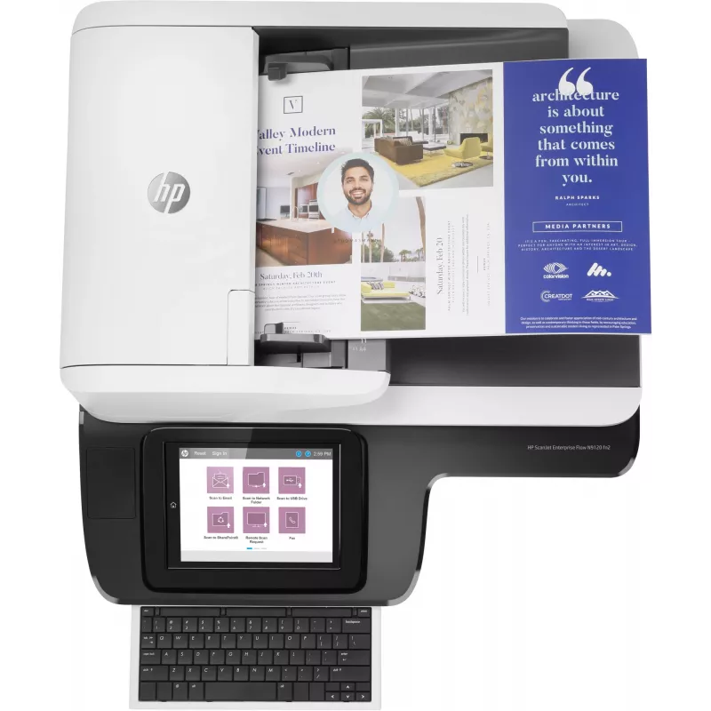 Scanner de mesa e ADF HP Scanjet Enterprise Flow N9120 fn2 600 x 600 DPI A3 preto, branco