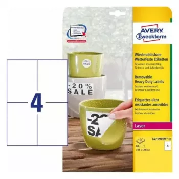 Etiqueta autoadesiva para impressora Avery L4719REV-20