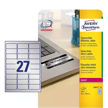 Etiquetas autoadesivas Avery L6011-20, retângulo arredondado