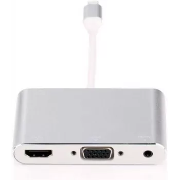 Microconnect LIGHT-HUB4 Hub de interfaces Lightning 480 Mbit/s prateado