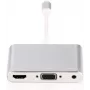 Microconnect LIGHT-HUB4 Hub de interfaces Lightning 480 Mbit/s prateado