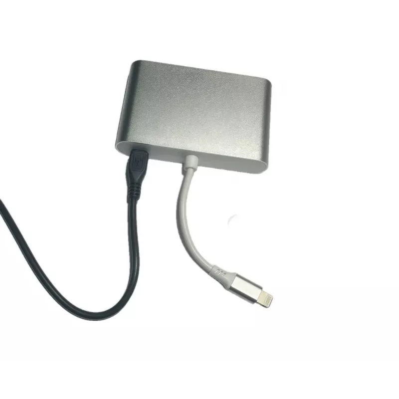 Microconnect LIGHT-HUB4 Hub de interfaces Lightning 480 Mbit/s prateado