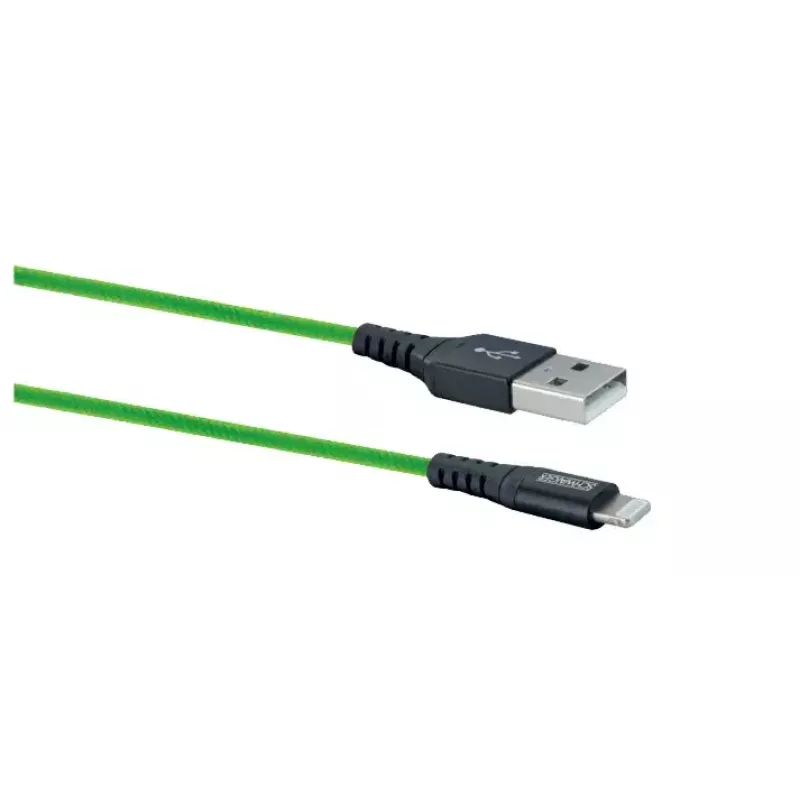 Cabo para telemóvel Schwaiger LPRO420 501 verde 1,2 m USB A Lightning