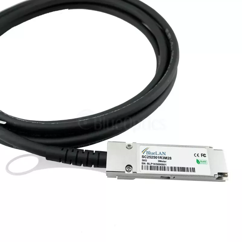 Cabo de fibra ótica InfiniBand BlueOptics MC2207130-002 2 m QSFP macho/macho