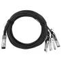 Cabo de fibra ótica InfiniBand BlueOptics MCP7900-X01AA-BL 3 m QSFP 4xSFP+ macho/macho