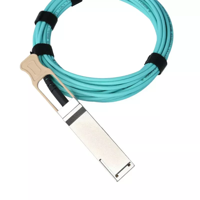 Cabo de rede BlueOptics MFA1A00-C010-TG-BO QSFP28 AOC 10 m turquesa