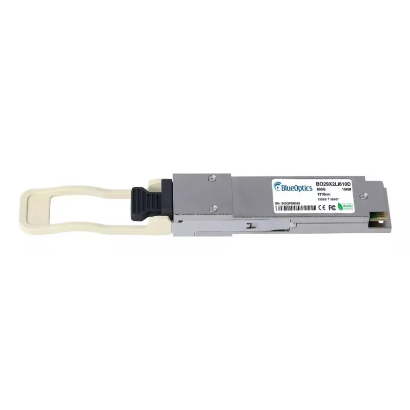 BlueOptics MMA1T00-VS-BO Transcetor QSFP56, 200GBASE-SR4, MPO/MTP, multimodo 850nm 100 m, compatível com Mellanox