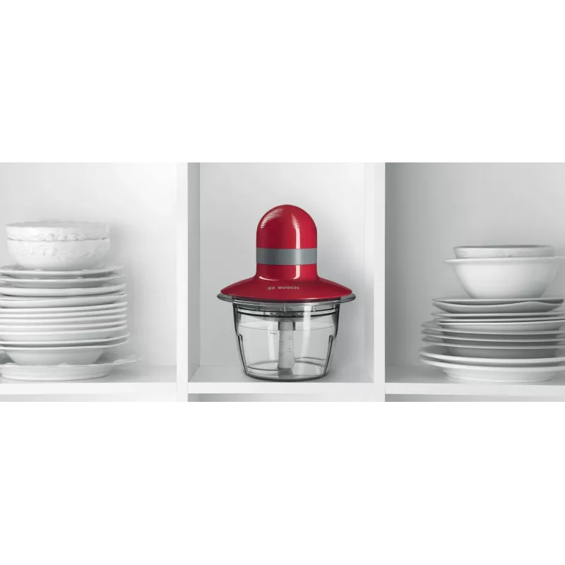 Bosch MMR08R2 picadora elétrica 0,8 L 400 W cinzento, vermelho