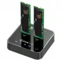 Estação de acoplamento de armazenamento CoreParts MS-CLONER-SATA USB 3.2 Gen 2 (3.1 Gen 2) Type-C Preto
