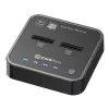 Estação de acoplamento de armazenamento CoreParts MS-CLONER-SATA USB 3.2 Gen 2 (3.1 Gen 2) Type-C Preto