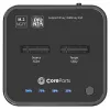 Estação de acoplamento de armazenamento CoreParts MS-CLONER-SATA USB 3.2 Gen 2 (3.1 Gen 2) Type-C Preto