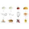 Robot de cozinha Bosch MUM5 Start Line 800 W 3,9 L laranja, prateado, transparente, branco