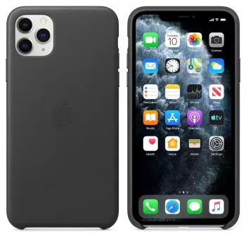 Capa Apple iPhone 11 Pro Max Leder Case preto