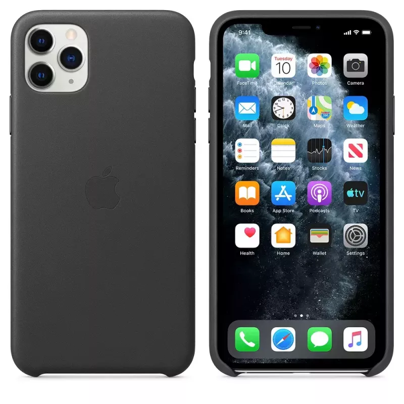 Capa Apple iPhone 11 Pro Max Leder Case preto