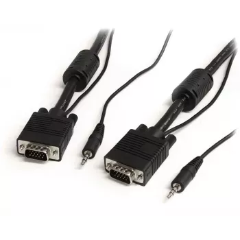 Cabo de vídeo VGA para monitor de alta resolução coaxial com áudio StarTech.com 5m HD15 M/M