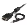 Cabo de vídeo VGA para monitor de alta resolução coaxial com áudio StarTech.com 5m HD15 M/M