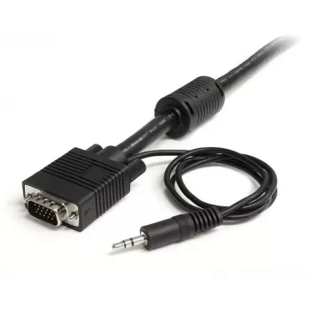 Cabo de vídeo VGA para monitor de alta resolução coaxial com áudio StarTech.com 5m HD15 M/M