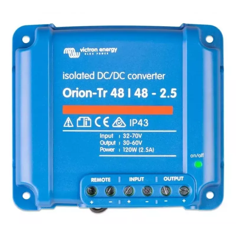 Conversor DC-DC Victron Energy Orion-Tr 48/48-2.5A 120 W — isolado 48 V para 48,2 V