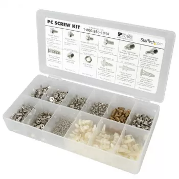 Kit de parafusos sortidos para PC StarTech.com Deluxe – parafusos, porcas e espaçadores