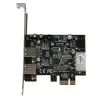 StarTech.com Adaptador de cartão PCI Express (PCIe) SuperSpeed USB 3.0 de 2 portas com UASP - alimentação LP4