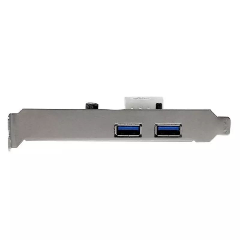 StarTech.com Adaptador de cartão PCI Express (PCIe) SuperSpeed USB 3.0 de 2 portas com UASP - alimentação LP4
