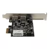 StarTech.com Adaptador de cartão PCI Express (PCIe) SuperSpeed USB 3.0 de 2 portas com UASP - alimentação LP4