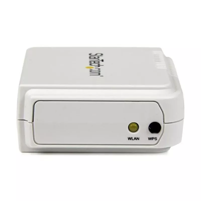 StarTech.com Servidor de impressão de rede USB Wireless N de 1 porta com porta Ethernet 10/100 Mbps – 802.11 b/g/n