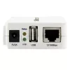 StarTech.com Servidor de impressão de rede USB Wireless N de 1 porta com porta Ethernet 10/100 Mbps – 802.11 b/g/n