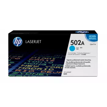 Toner HP 502A ciano original LaserJet, 4000 páginas, ciano, 1 unidade