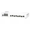 Switch de rede QNAP QSW-M2106-4C gerido L2 2,5G Ethernet (100/1000/2500) branco