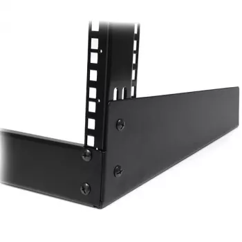 Rack de servidor de secretária StarTech.com 2 postes 12U, rack de computador aberto pequeno de 19 polegadas, rack de rede compacto para equipamento AV/estúdio/dados/IT – rack de dois postes autónomo para aplicações domésticas/de escritório