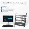 Rack de servidor de secretária StarTech.com 2 postes 12U, rack de computador aberto pequeno de 19 polegadas, rack de rede compacto para equipamento AV/estúdio/dados/IT – rack de dois postes autónomo para aplicações domésticas/de escritório