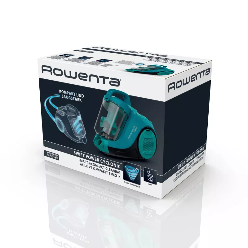 Rowenta Swift Power Cyclonic RO2932EA aspirador de trenó, a seco, sem saco, 750 W
