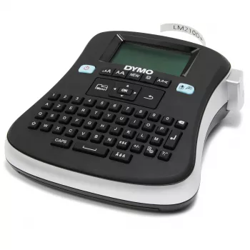 DYMO LabelManager ® ™ 210D - AZERTY, D1, transferência térmica, 180 x 180 DPI, 12 mm/s, preto, prateado